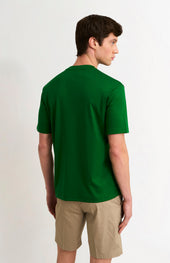 Men's Heavyweight Long Staple Cotton T-shirt In Bright Green