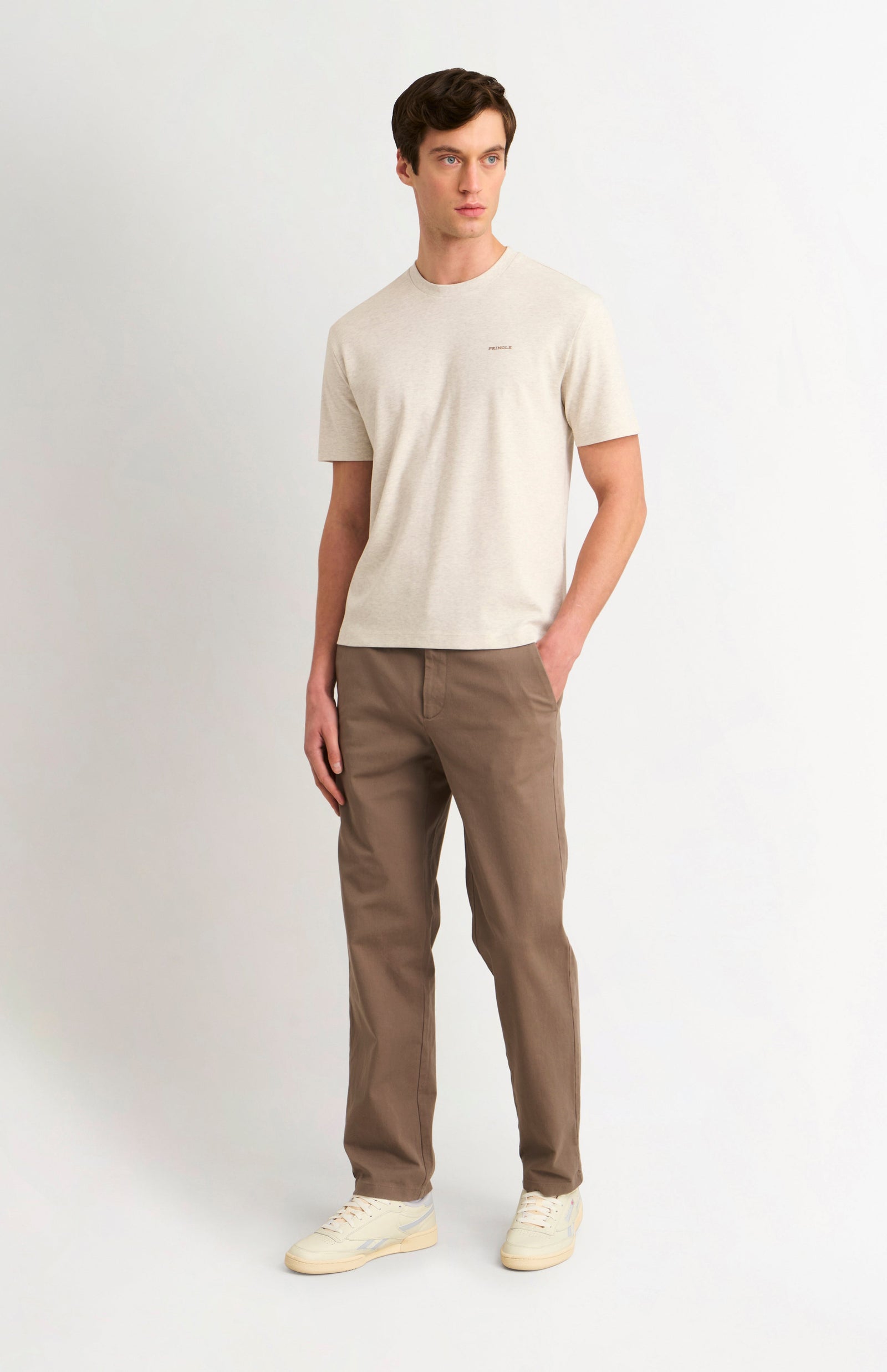 Men's Heavyweight Long Staple Cotton T-shirt In White