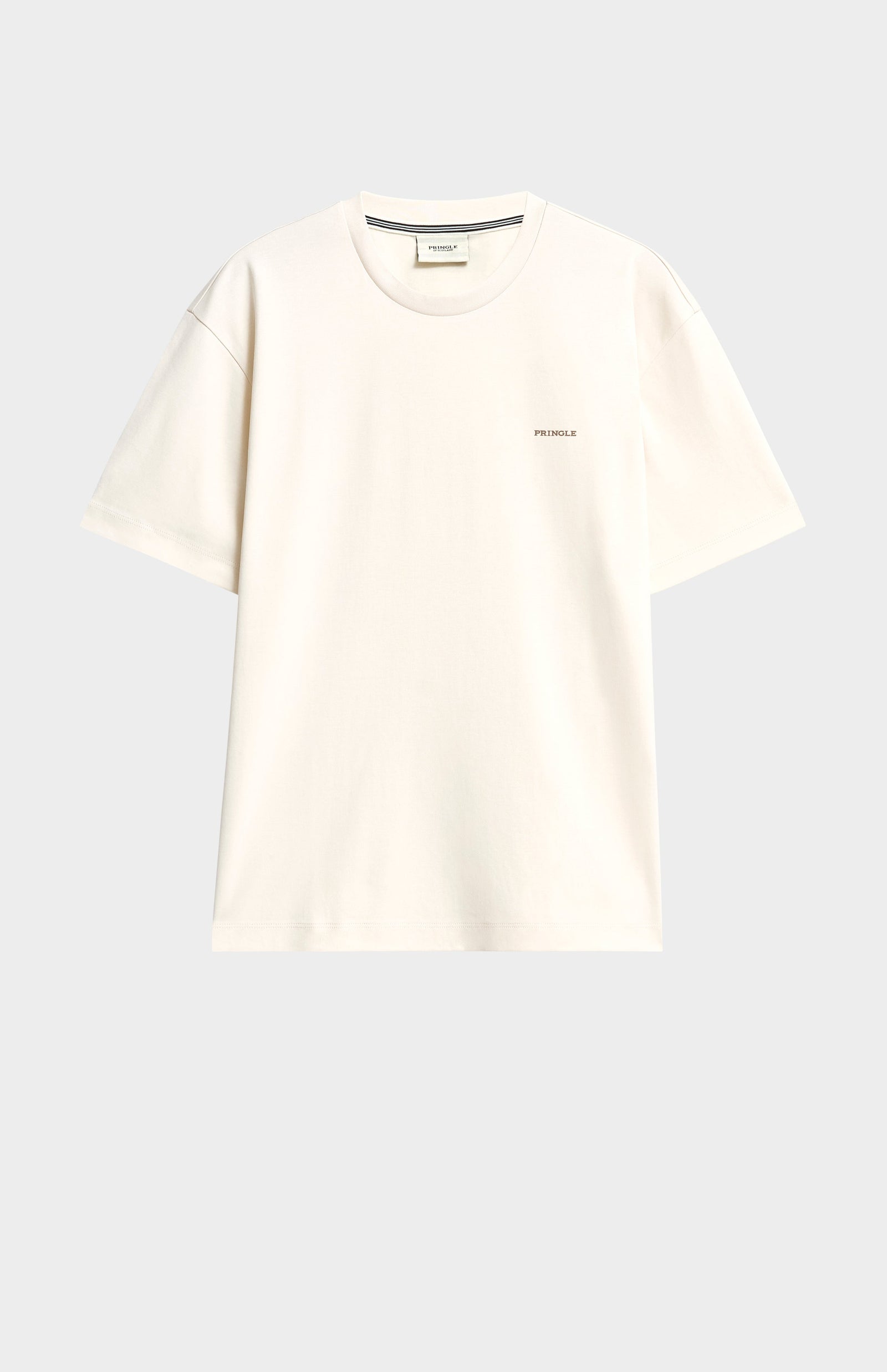 Men's Heavyweight Long Staple Cotton T-shirt In Ecru