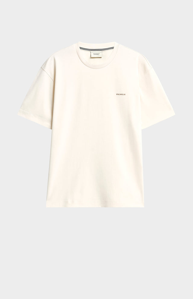Men's Heavyweight Long Staple Cotton T-shirt In Ecru