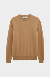 Men's Classic Crew Neck Cashmere Jumper In Camel
