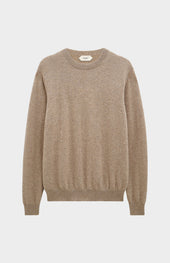 Men's Classic Crew Neck Cashmere Jumper In Mushroom