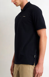 Men's Cotton Modal Pique Polo Shirt In Navy