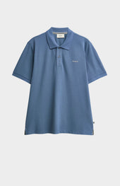 Men's Cotton Modal Pique Polo Shirt In Bering Sea Blue