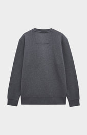 Men's Crew Neck Sweatshirt In Charcoal Melange