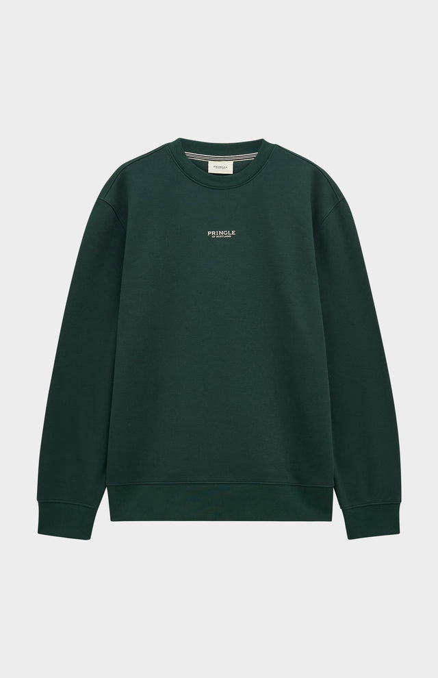 Men's Crew Neck Sweatshirt In Pine Green