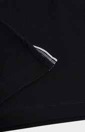 Men's Cotton Pique Polo Shirt In Black