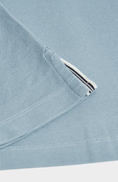 Men's Cotton Pique Polo Shirt In Sky Blue