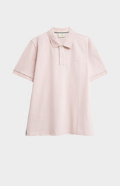 Men's Cotton Pique Polo Shirt In Dusty Pink