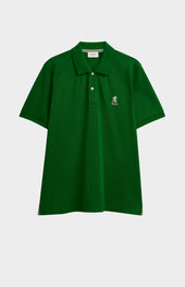 Men's Cotton Pique Polo Shirt In Bright Green