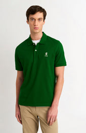 Men's Cotton Pique Polo Shirt In Bright Green