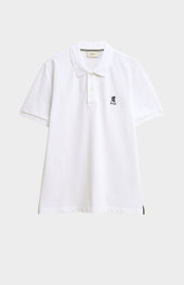 Men's Cotton Pique Polo Shirt In White