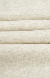 Men's Hooded Jumper In Ecru Beige Melange