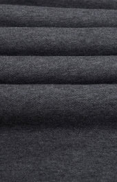 Men's Qtr Zip Track Jumper In Charcoal Melange