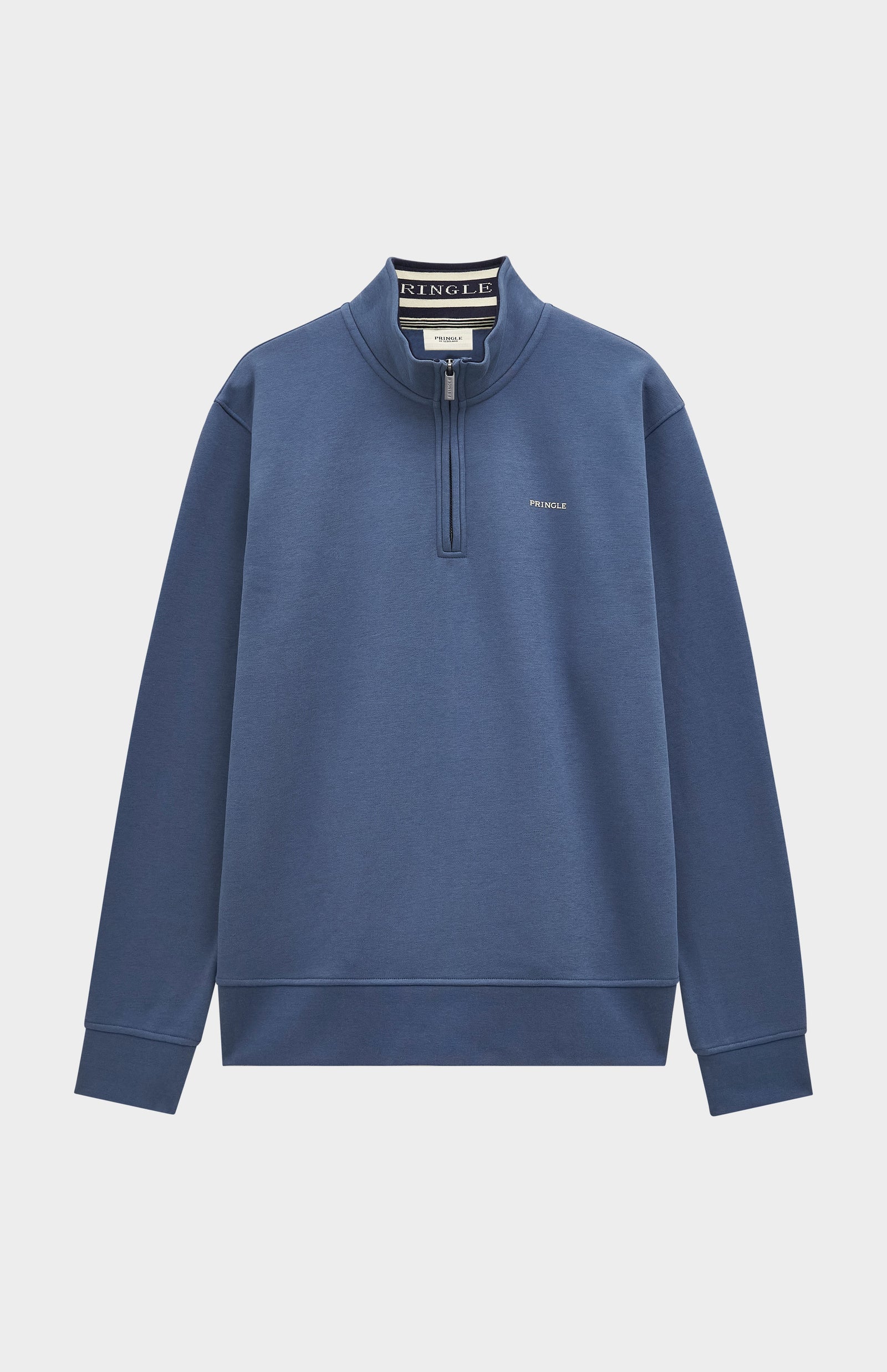 Men's Qtr Zip Track Jumper In Bearing Sea Blue