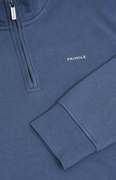 Men's Qtr Zip Track Jumper In Bearing Sea Blue