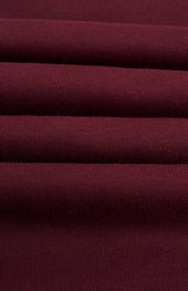Mens Quarter Zip Track Jumper In Burgundy