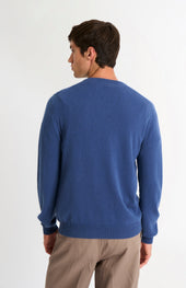Men's Classic V-neck Cashmere Argyle Jumper In Blue / Navy / Grey