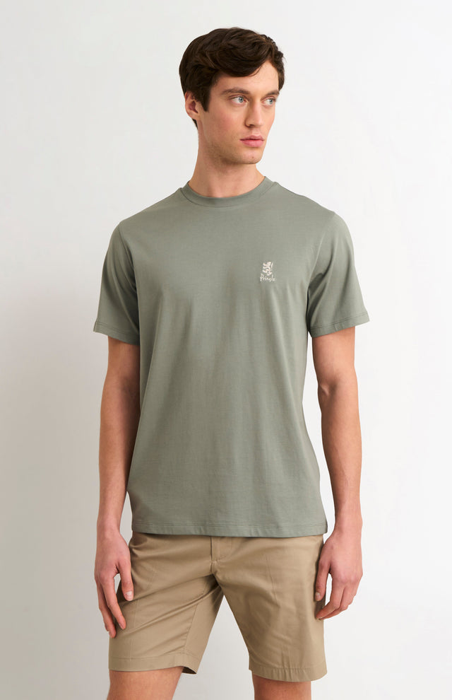 Men's Mid-weight Supima Cotton T-shirt In Sage Green