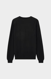 Men's Classic V Neck Cashmere Jumper In Black