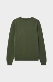 Men's Classic V Neck Cashmere Jumper In Evergreen