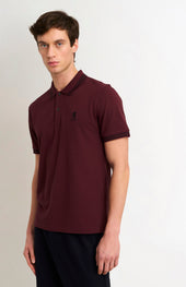 Men's Cotton Pique Polo Shirt With Tipping In Port Royale