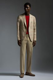 Cotton Silk Single Pleated Comfort Pants