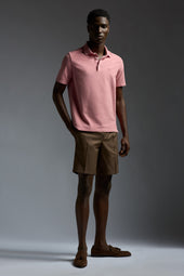Cotton Gabardine Single Pleated Comfort Short Pants