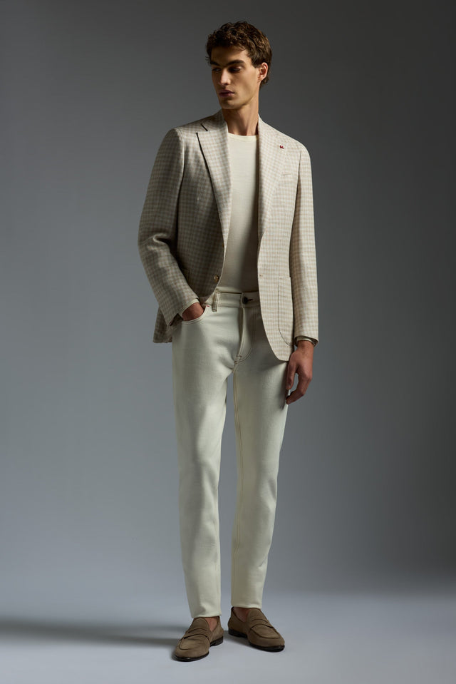 Comfort Cotton White "Chiaja" Denim