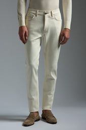 Comfort Cotton White "Chiaja" Denim