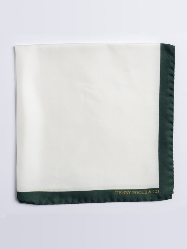 Ivory with green pocket square