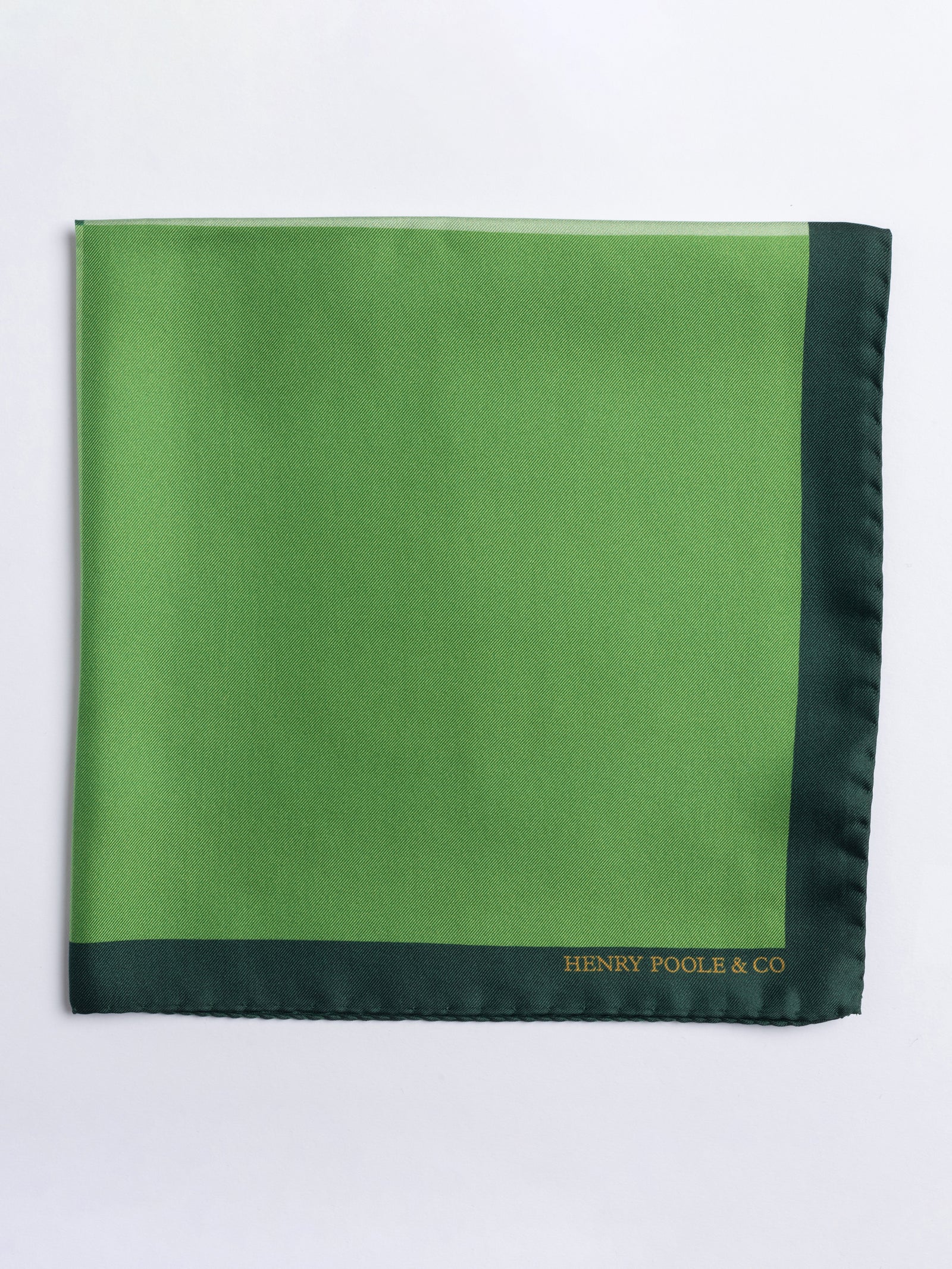 Green silk pocket square