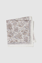 Pochette Eden en soie beige