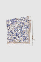 Pochette Eden en soie blanc