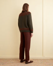 Pony Lasso Sweater - Green Multi