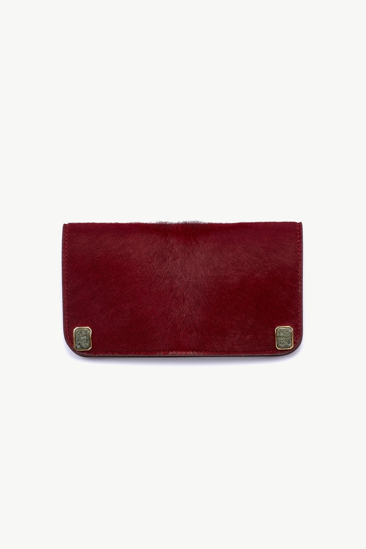 Pouch In Leather And Suede