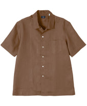 Short Sleeve Shirt Casual Spread Linen