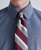 TOKYO SLIM FIT - Round Collar Chambray