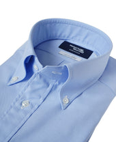Tokyo Slim Fit Button Down Pinpoint Oxford Albini