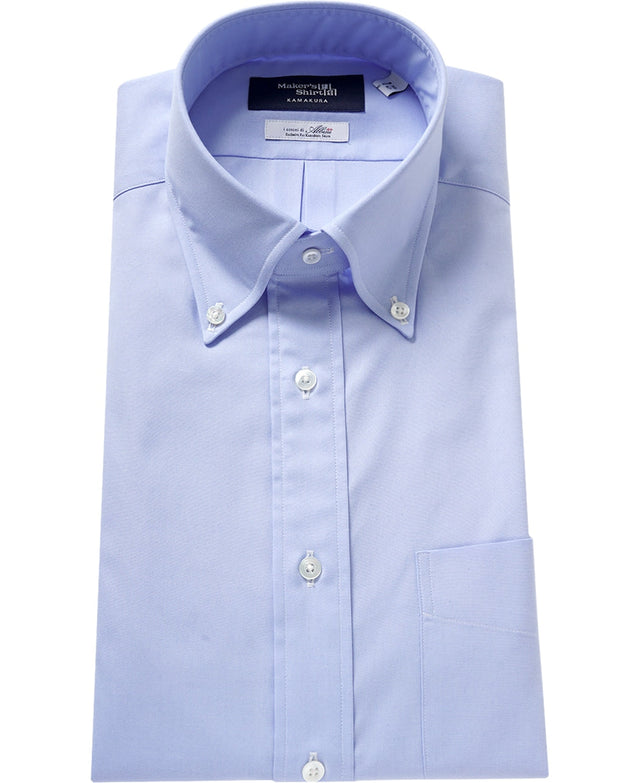 TOKYO SLIM FIT - Button Down Pinpoint Oxford Albini