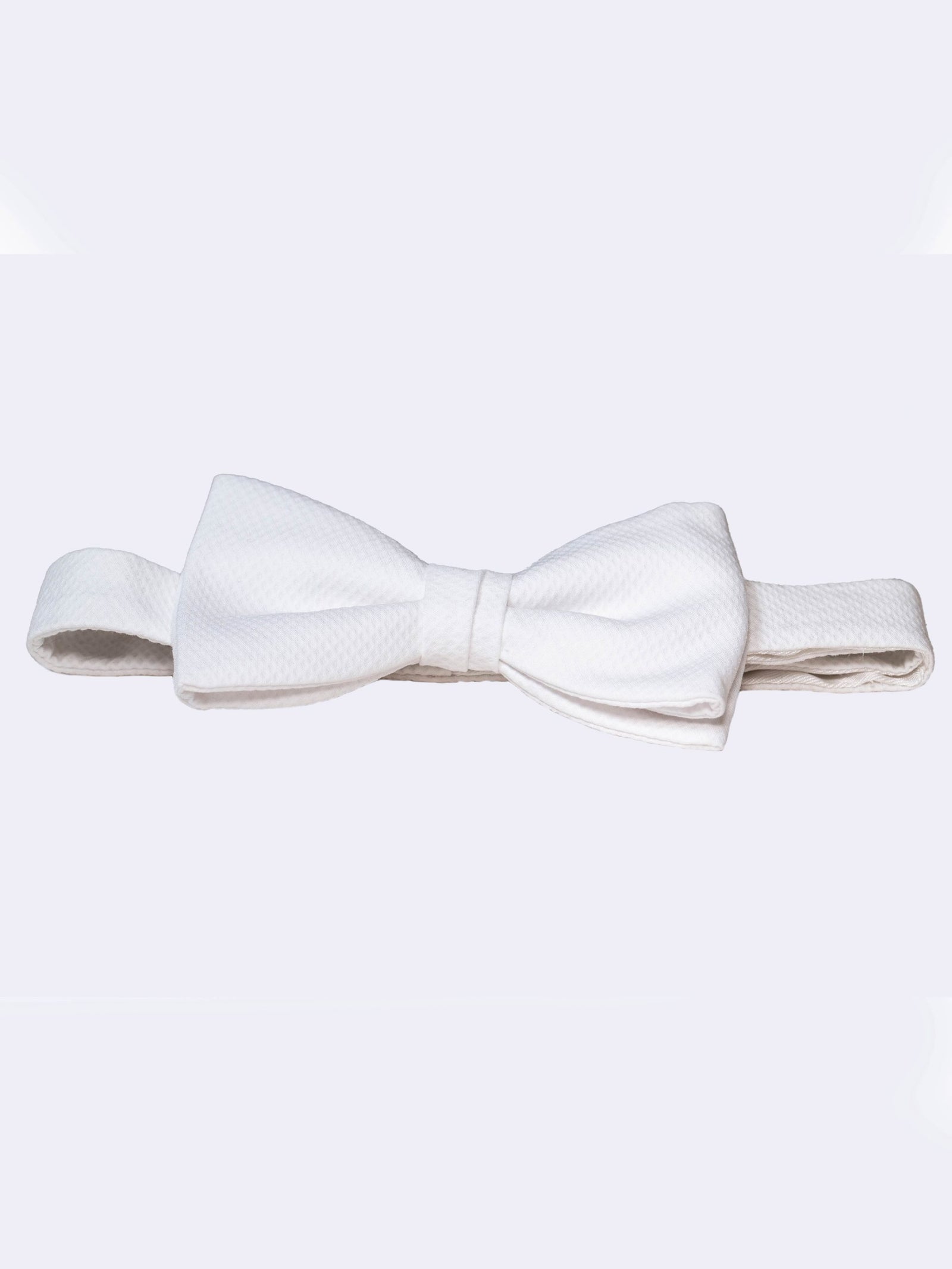 White Marcella Pre-Tied Bow Tie