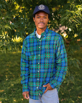 Evergreen Plaid Flannel Shirt Unisex
