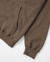 Flag Fleece Hoodie Chestnut Unisex