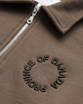 Half Zip Fleece Sweatshirt Chestnut Unisex
