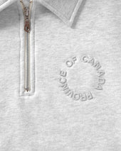 Half Zip Fleece Sweatshirt Cloud Unisex