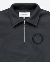 Half Zip Fleece Sweatshirt Coal Unisex