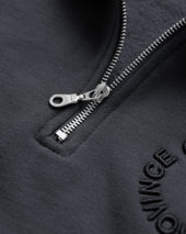 Half Zip Fleece Sweatshirt Coal Unisex