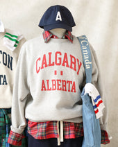 Calgary Fleece Sweatshirt Heather Grey Unisex