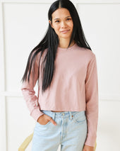 Monday Long Sleeve Crop Top Dusk