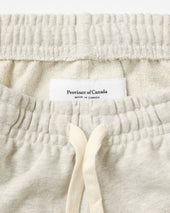 Wide Leg French Terry Sweatpant Eggshell Unisex